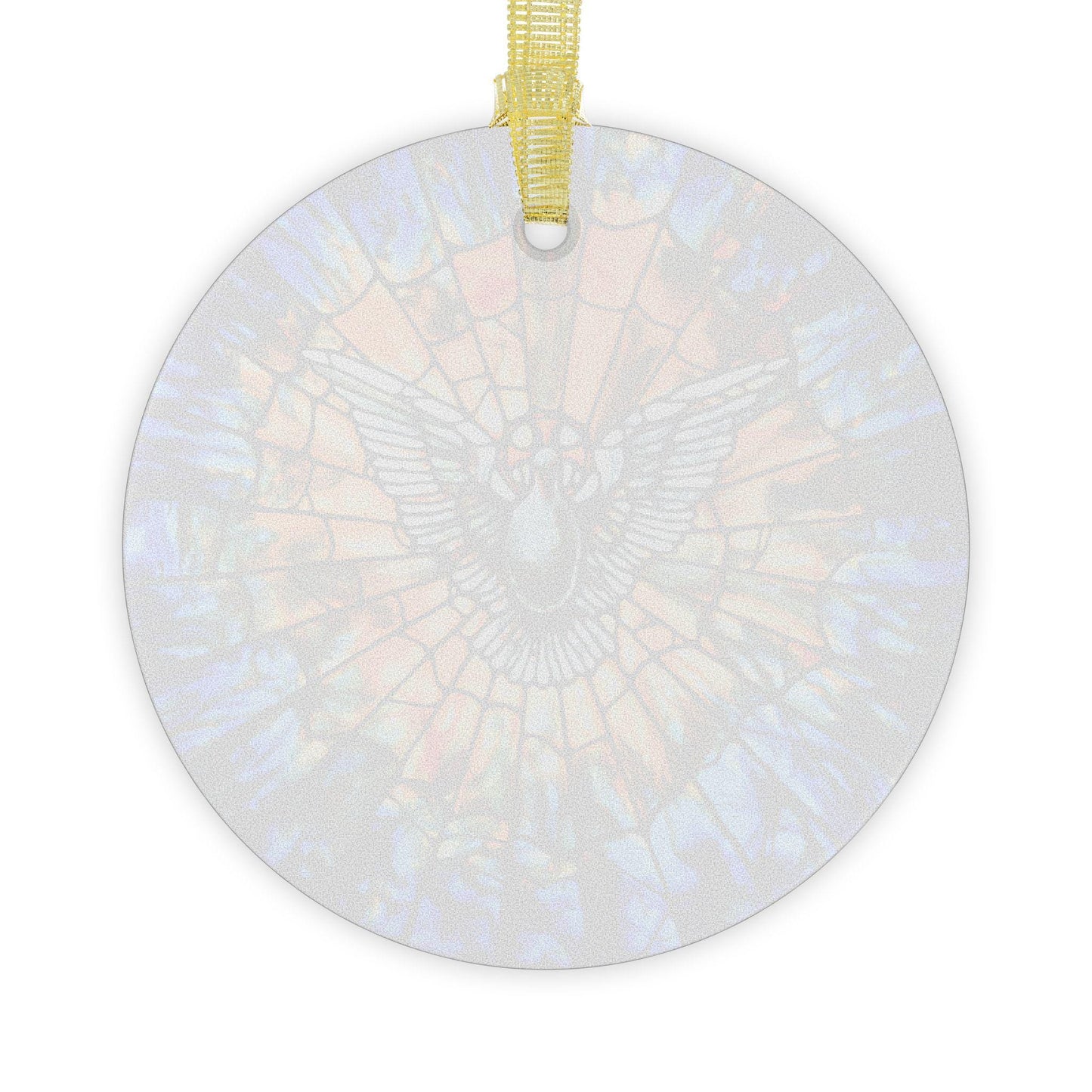 Holy Spirit Stained Glass Christmas Ornament