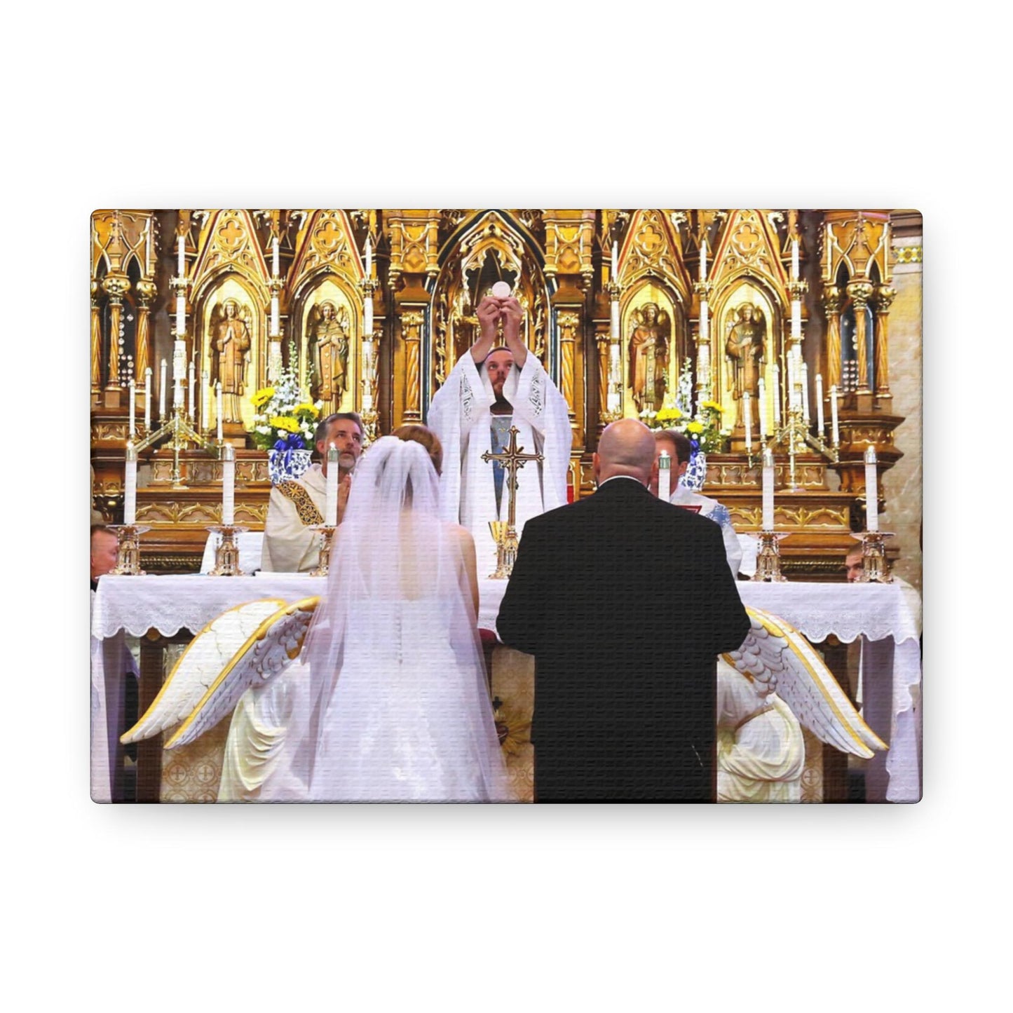 Catholic Wedding Gift Canvas Print Photo To Canvas