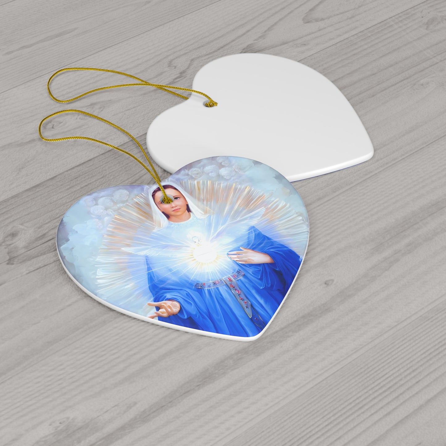Mary Mother of the Eucharist Ceramic Ornament