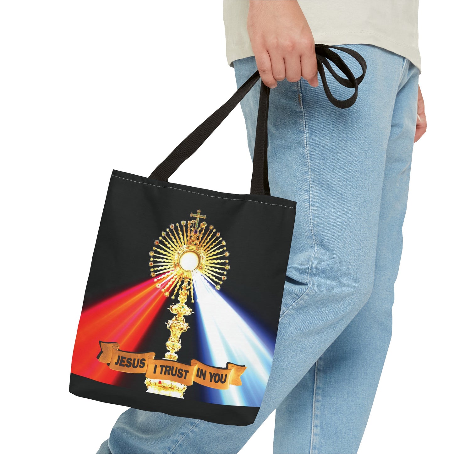 Divine Mercy Jesus I Trust In You Tote Shoulder Bag, Eucharistic Adoration Catholic Gift Idea, Confirmation Gift Idea, Annivesary