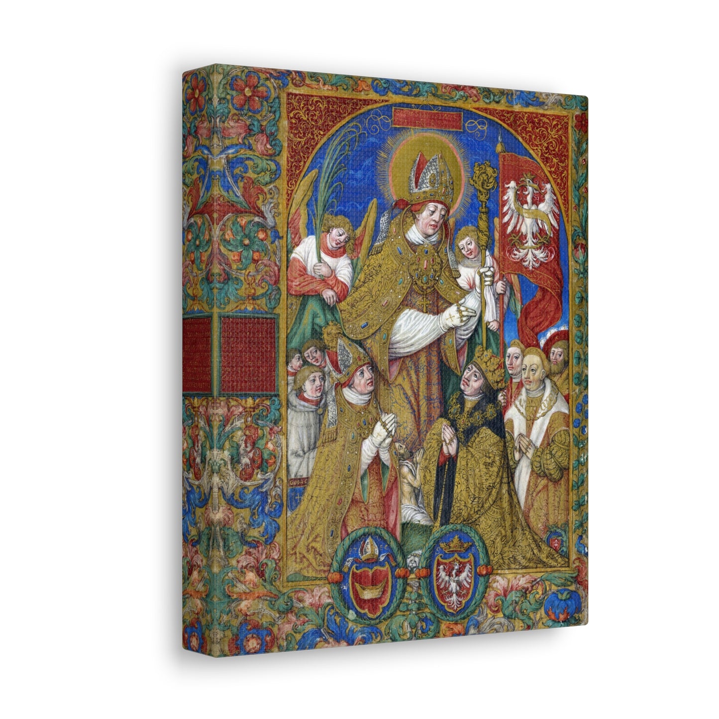 Saint Stanislaus of Szczepanów Canvas Print, Catholic Wallart Confirmation Gift, Religious Art for Prayer Altar