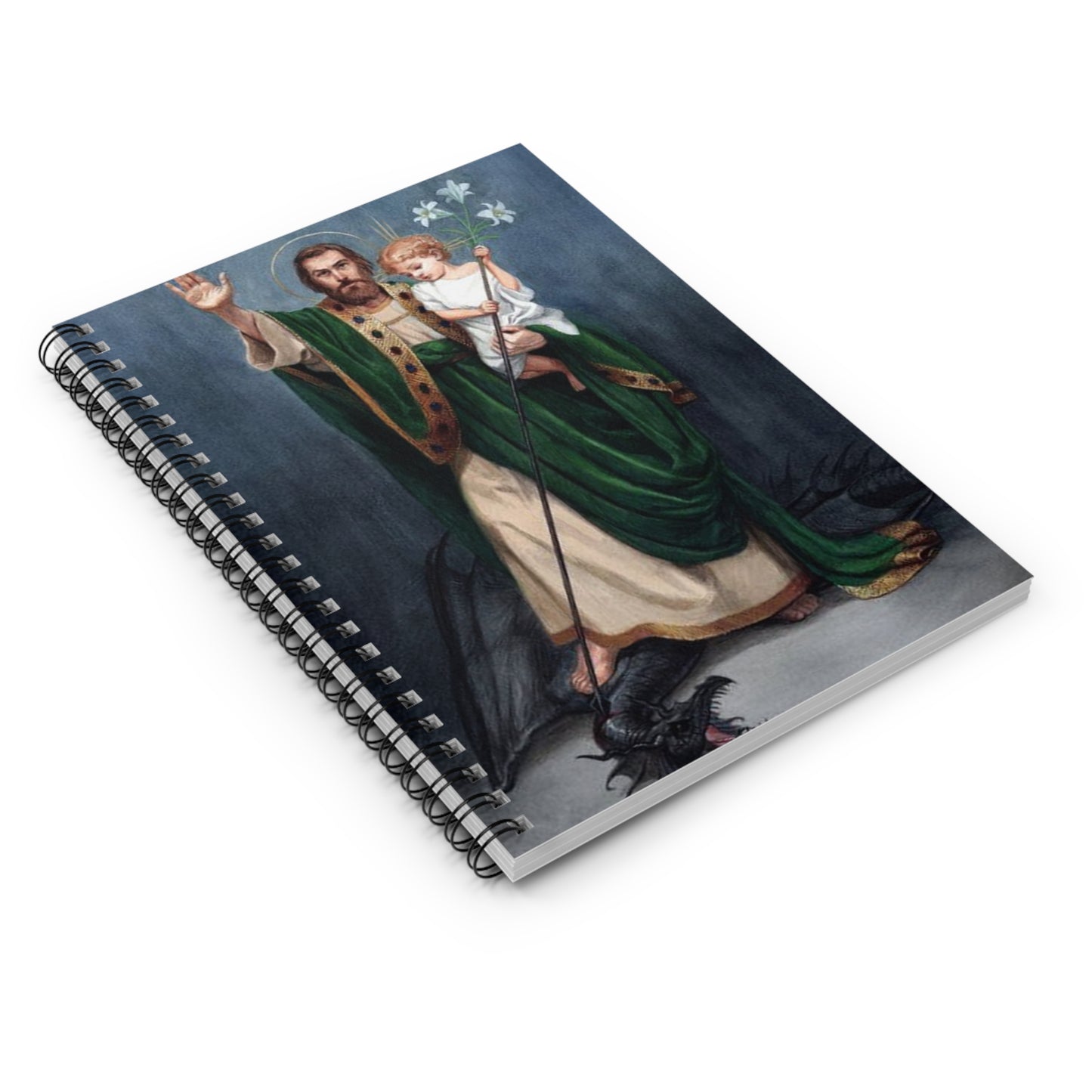 Saint Joseph Terror of Demons Catholic Notebook, Adoration Journal