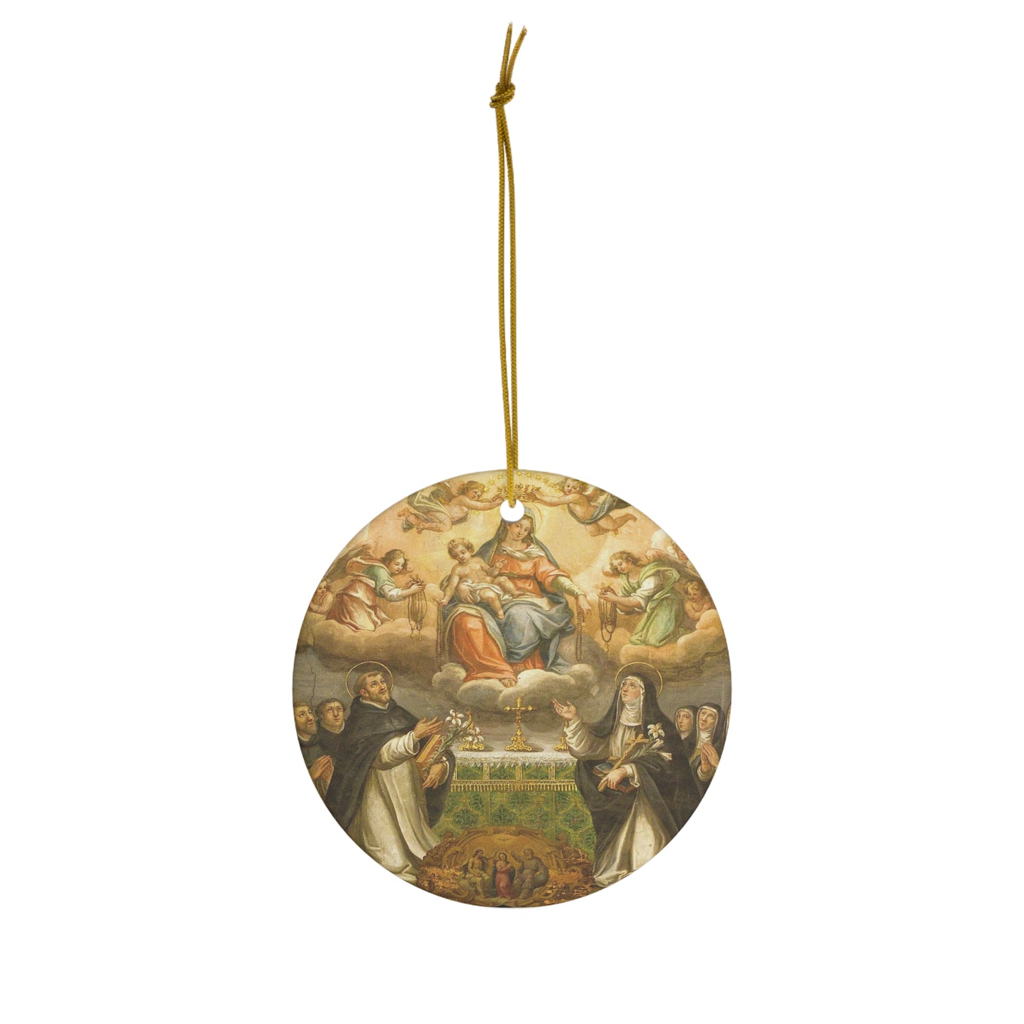 Mary Queen and Mother Ceramic Ornament