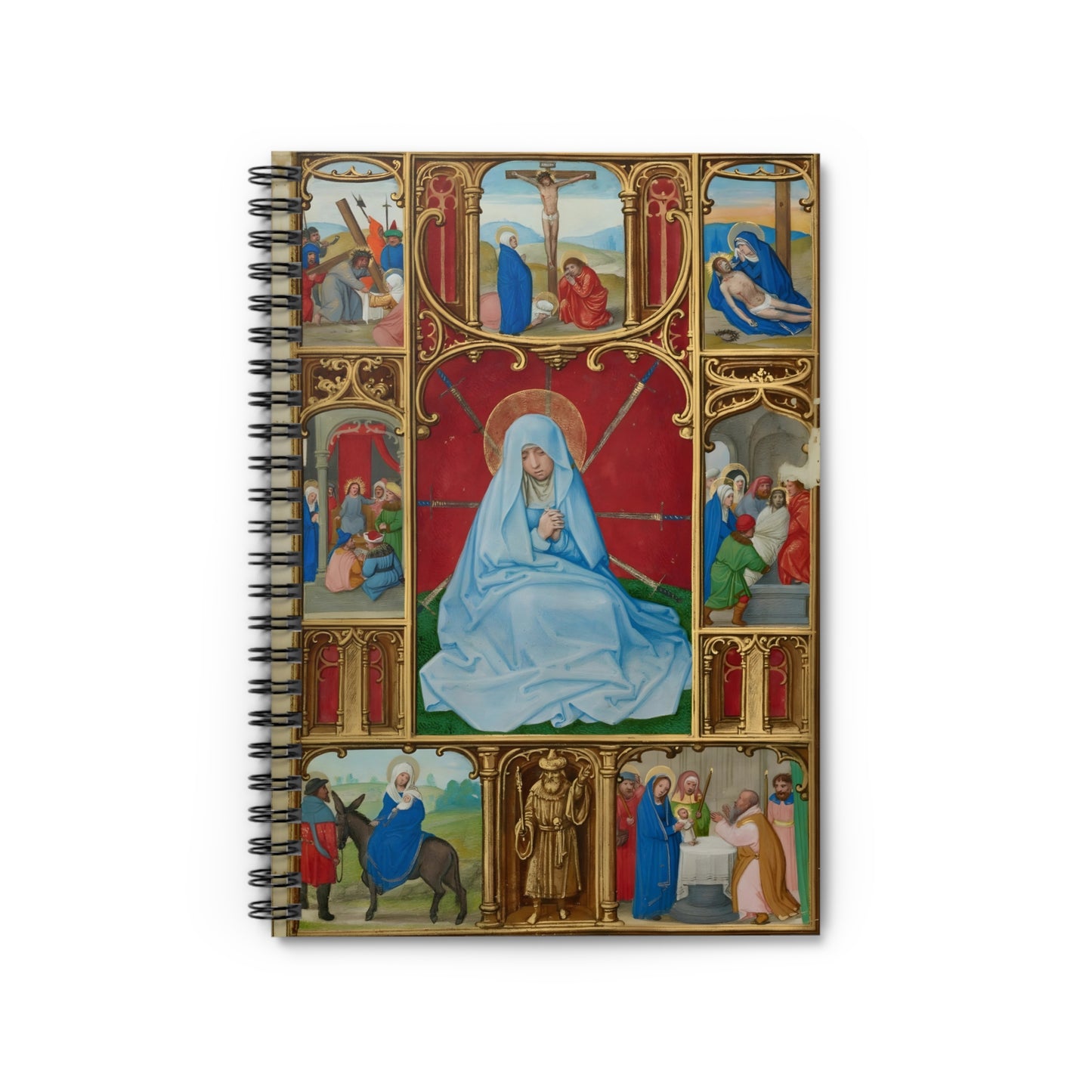 The Seven Sorrows of the Virgin Catholic Adoration Journal, Prayer Notebook for Wife