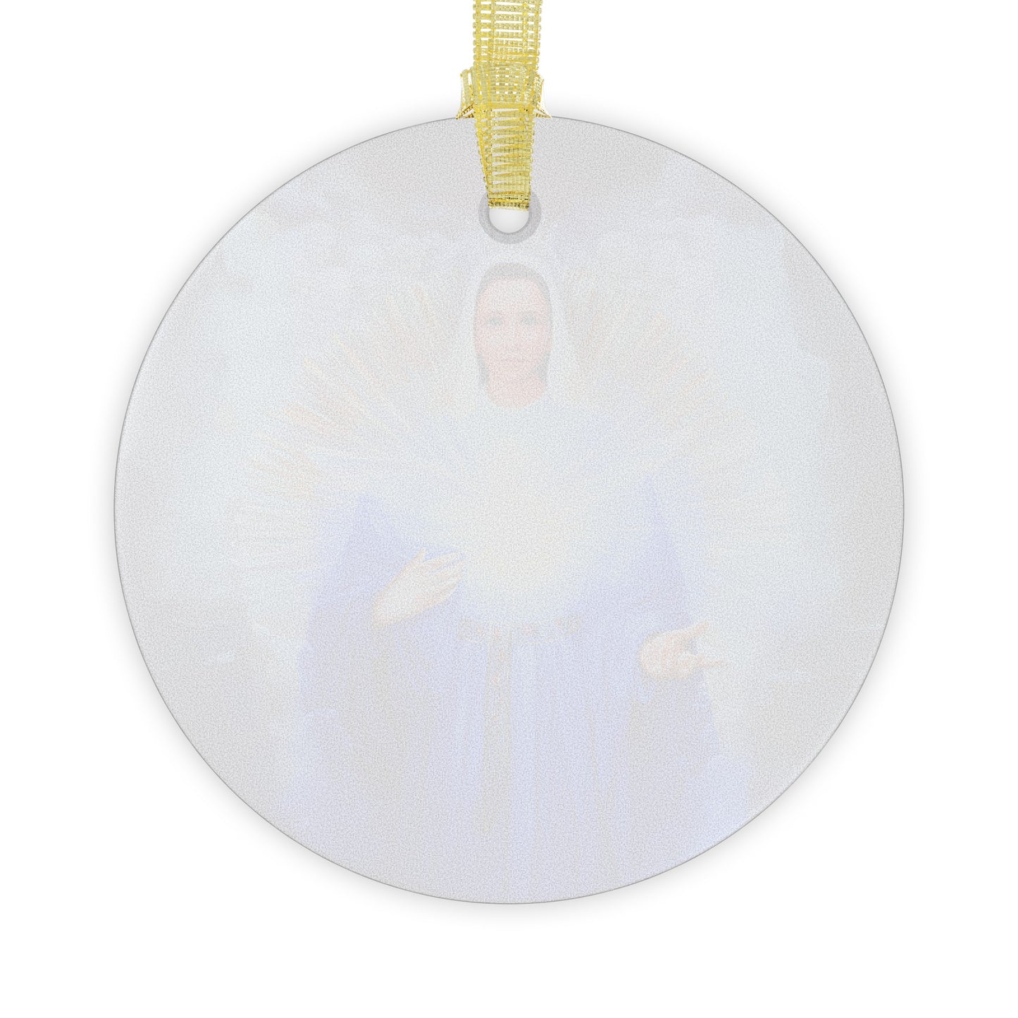 Mary Mother of the Eucharist Glass Ornament