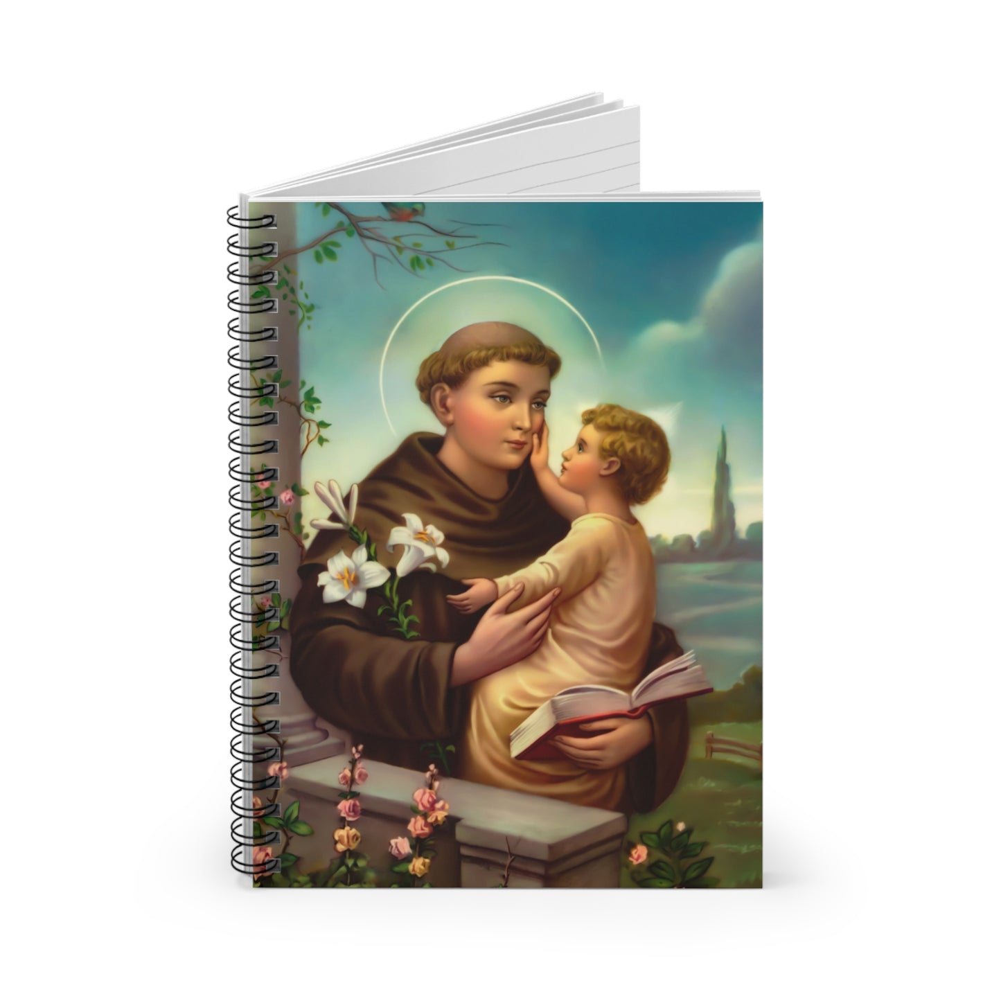 Saint Anthony of Padua and Child Jesus Adoration Journal, Catholic Confirmation Gift Notebook
