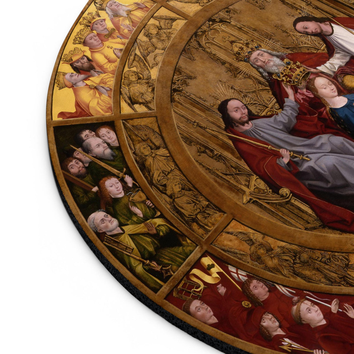 Mary Coronation Mouse Pad, Catholic Gothic Office Decor