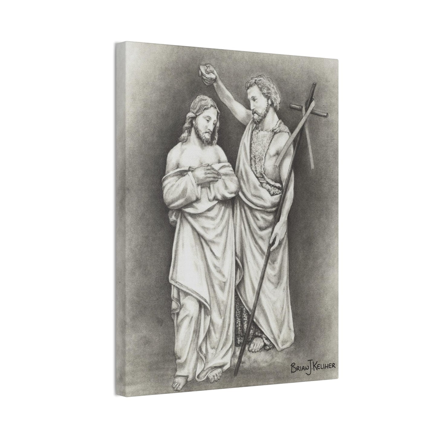 Baptism of Christ Canvas Print | Sacred Art by Brian Kelliher