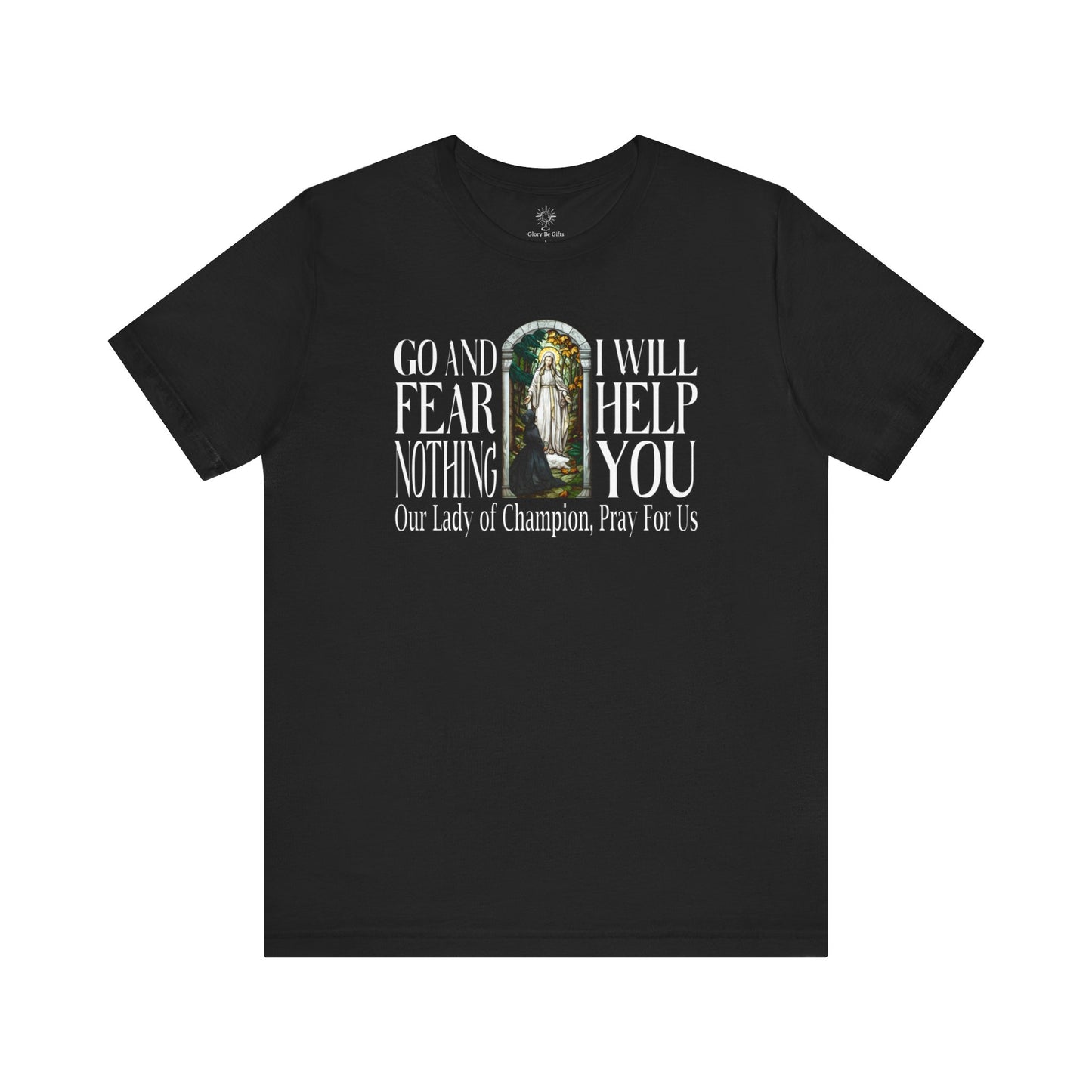 Our Lady of Champion Catholic Tee, Champion Wisconsin Shrine, Our Lady of Good Help Catholic T Shirt Gift, Marian Devotion Gift