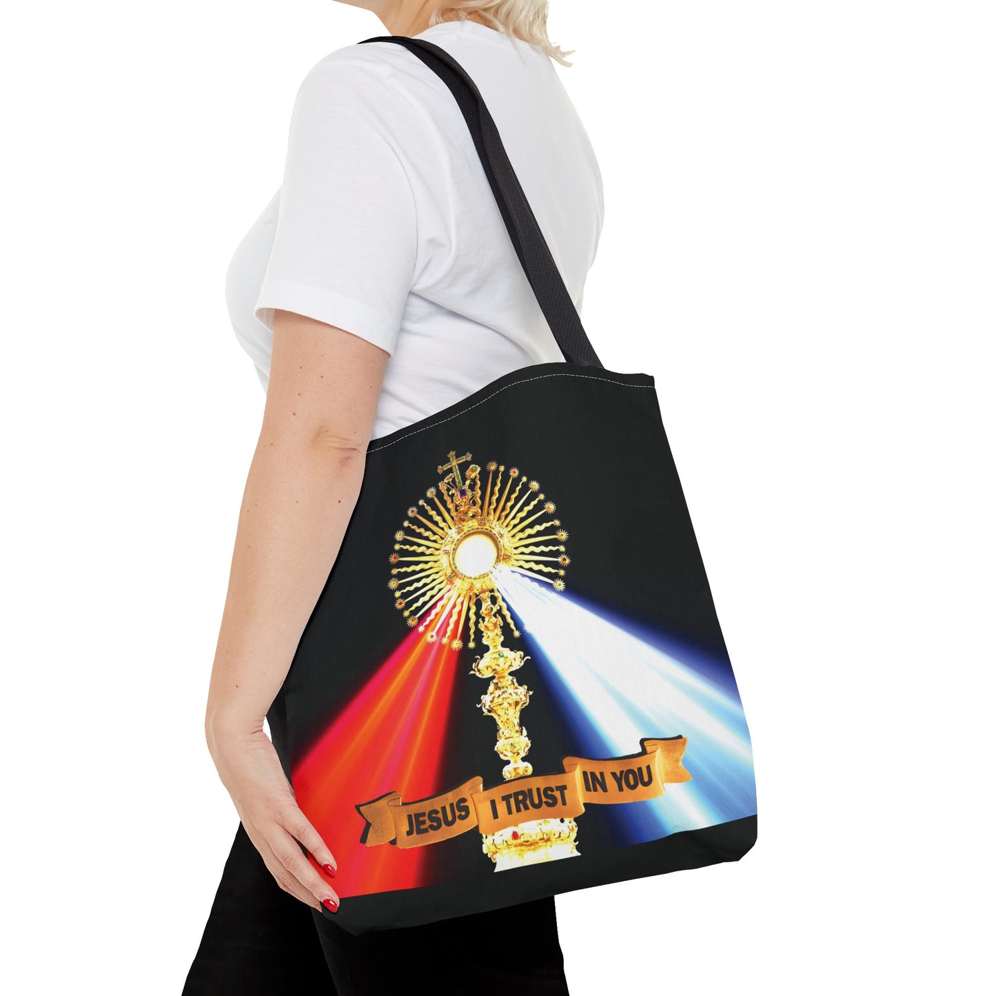 Divine Mercy Jesus I Trust In You Tote Shoulder Bag, Eucharistic Adoration Catholic Gift Idea, Confirmation Gift Idea, Annivesary