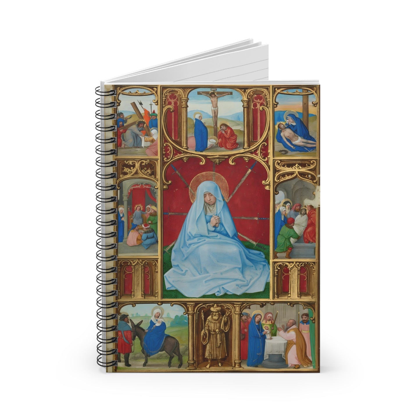 The Seven Sorrows of the Virgin Catholic Adoration Journal, Prayer Notebook for Wife
