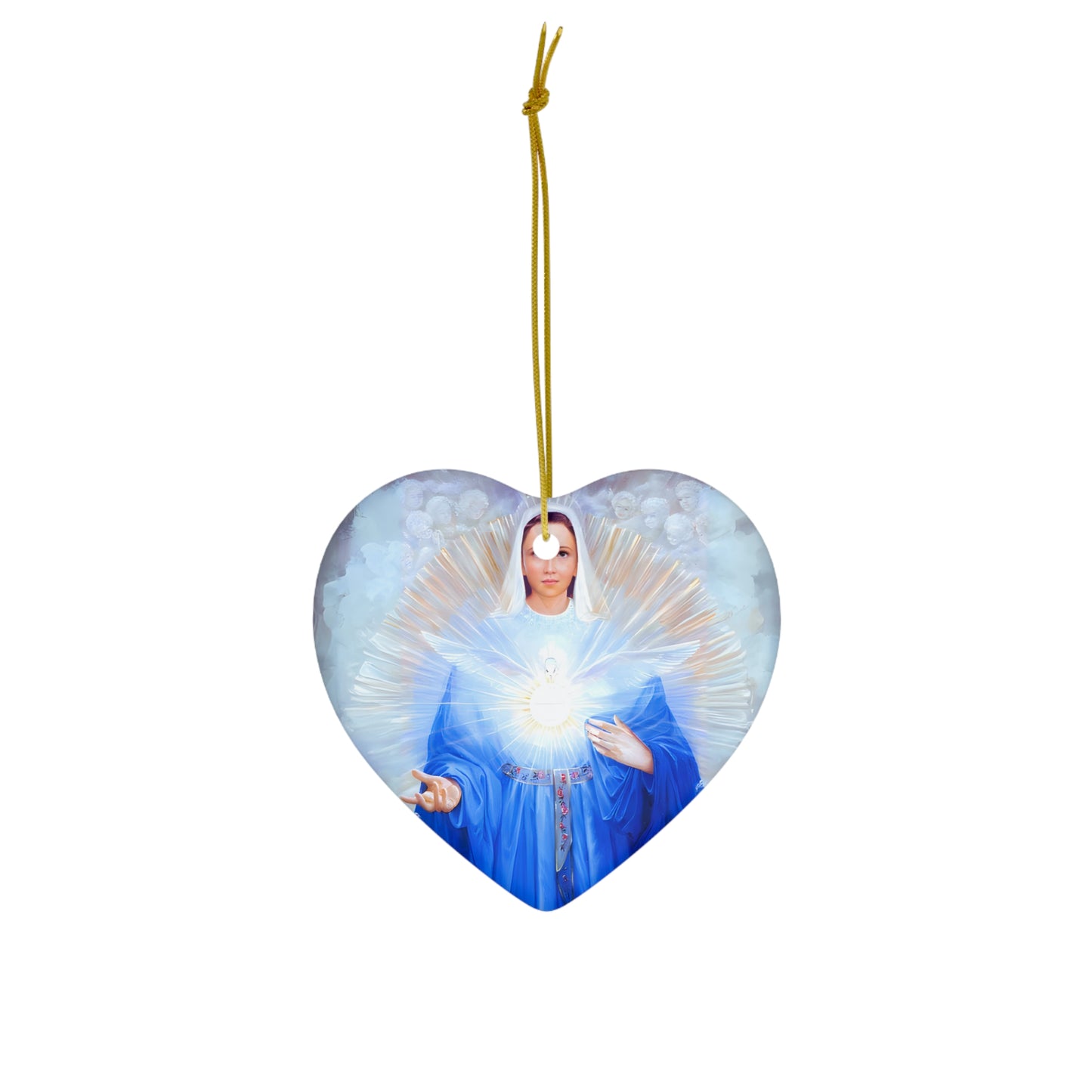 Mary Mother of the Eucharist Ceramic Ornament