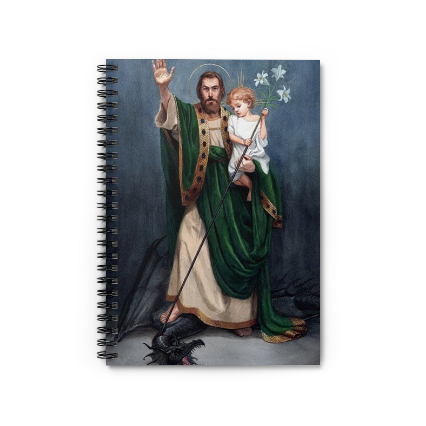 Saint Joseph Terror of Demons Catholic Notebook, Adoration Journal