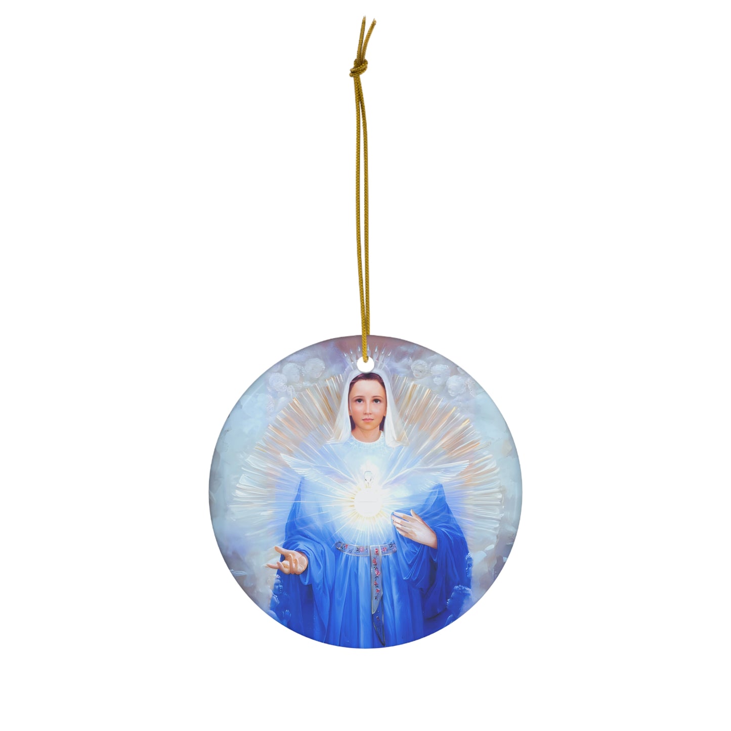 Mary Mother of the Eucharist Ceramic Ornament