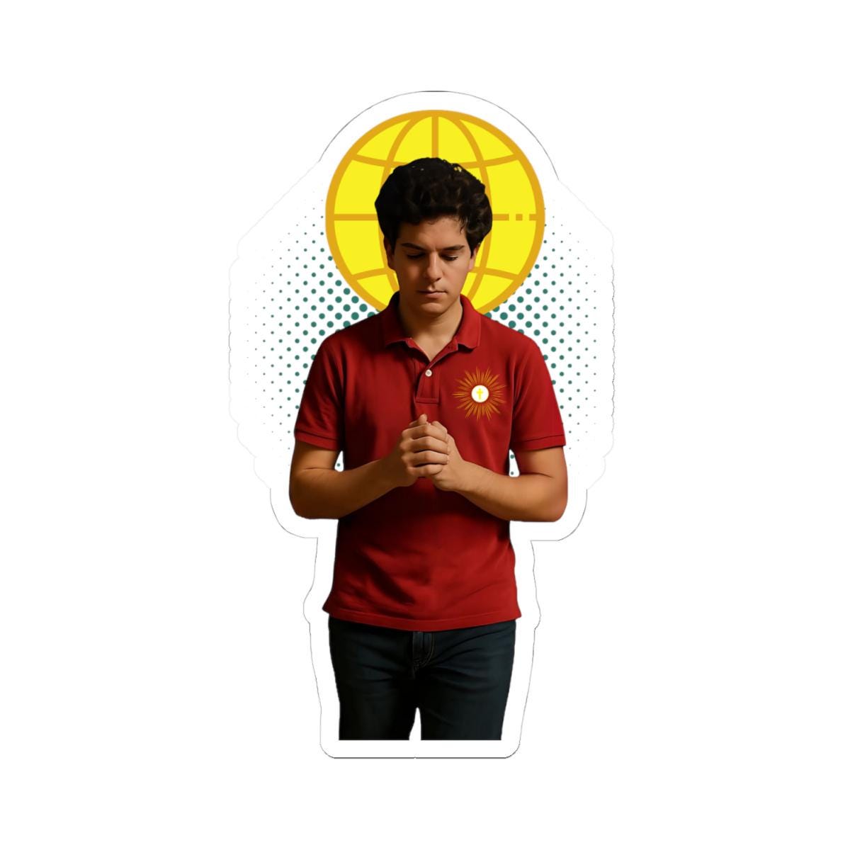 Blessed Carlo Acutis Icon Vinyl Sticker Gift