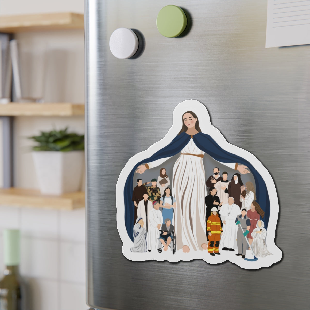 Catholic Saint Magnet, Mary Magnet, Communion of the Saints,