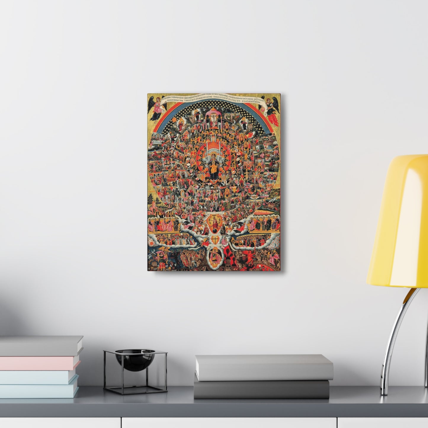 Hymn to the Virgin by Theodore Poulakis Catholic Canvas, Prayer Altar Home Decor