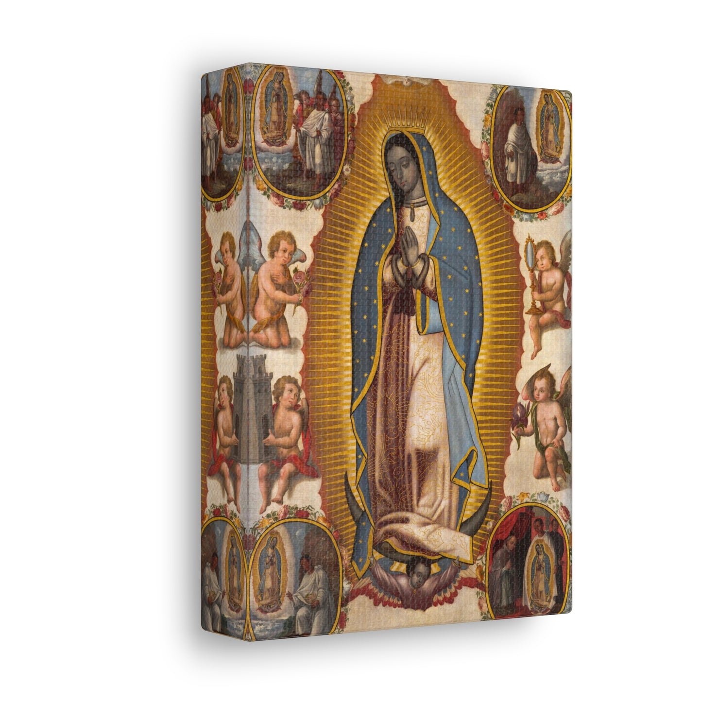 The Virgin Of Guadalupe, Our Lady of Guadalupe Art Canvas, Immaculate Mary Wall Art, Catholic Canvas Art, La Virgen de Guadalupe
