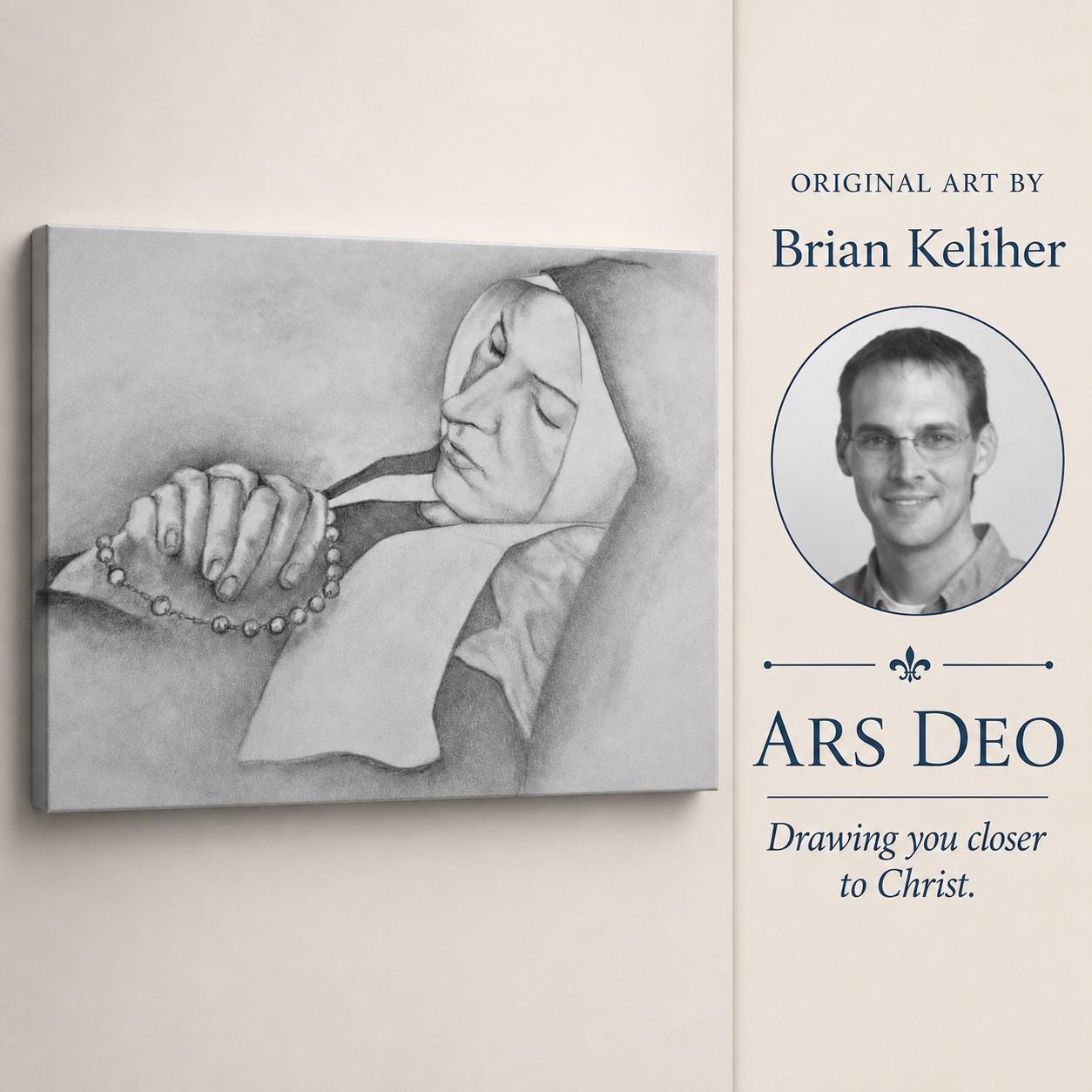 Saint Bernadette Canvas Print – Ars Deo Sacred Art