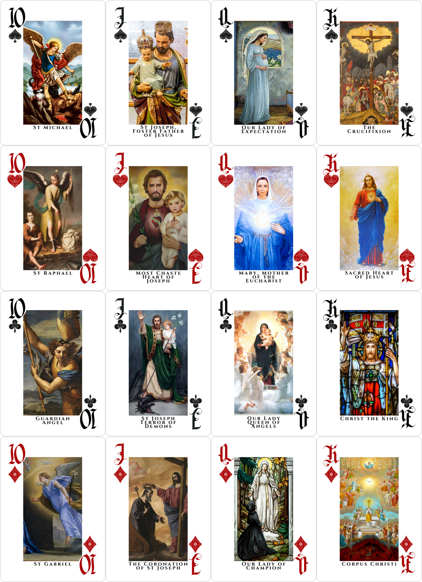 Catholic Saints Playing Cards