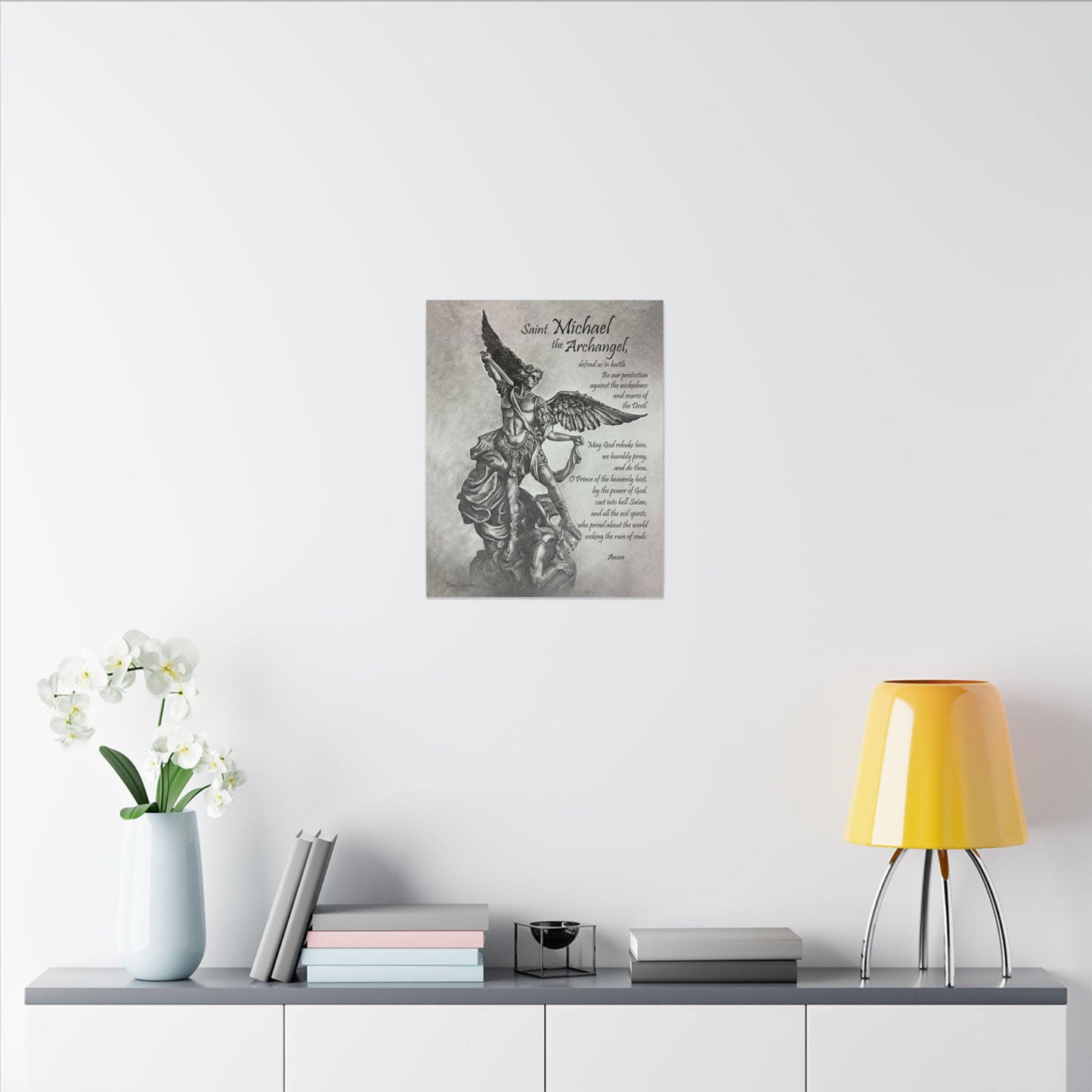 Saint Michael Archangel Catholic Canvas