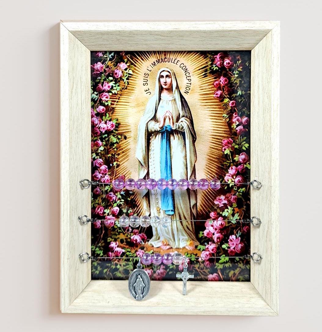 Our Lady of Lourdes Kitchen Abacus Rosary, Wedding Gift