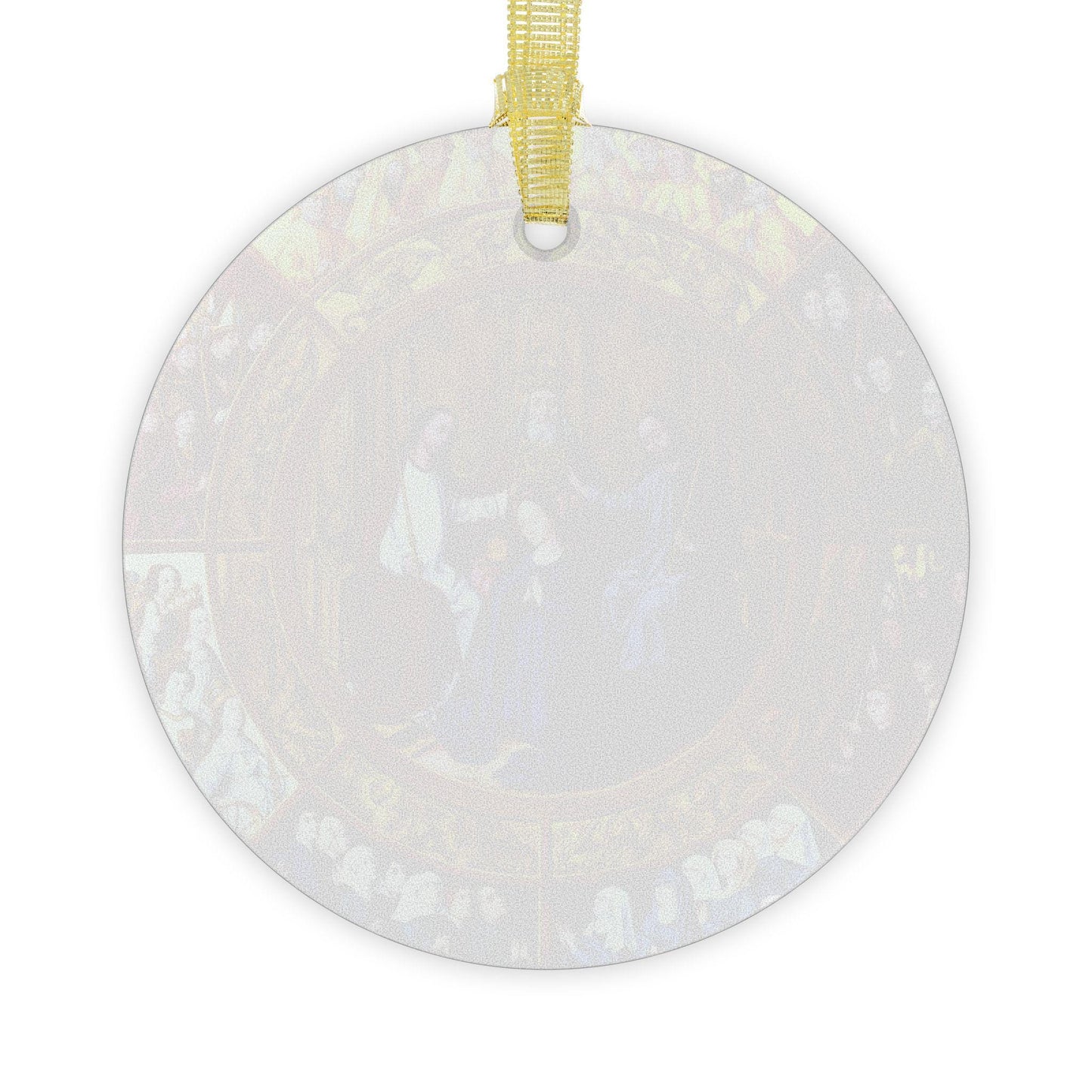 The Coronation of Mary Catholic Glass Christmas Ornament