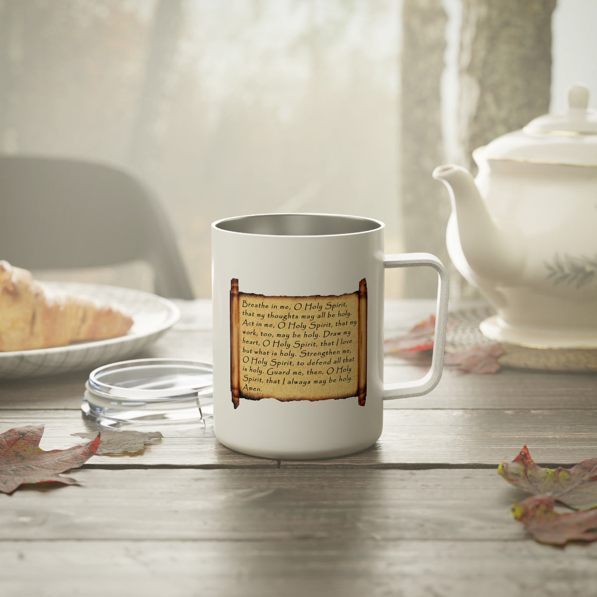 Insulated Coffee with St Augustine Prayer