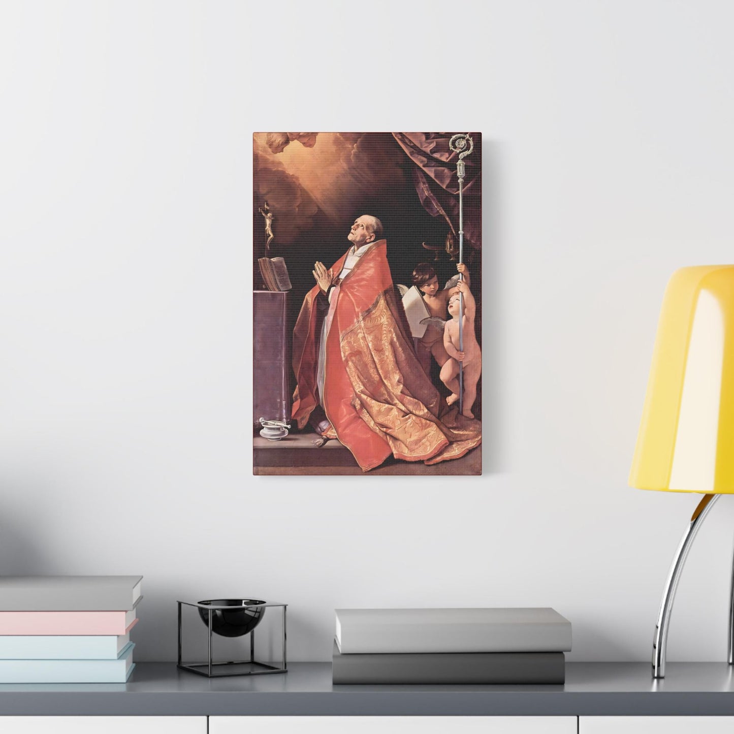 Saint Andrew Corsini Canvas Print, Catholic Prayer Altar Art