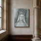 Our Lady of Champion canvas print, sacred art sketch of the crowned Virgin Mary by Brian Kelliher — Catholic gift from Glory Be Gifts – view 3