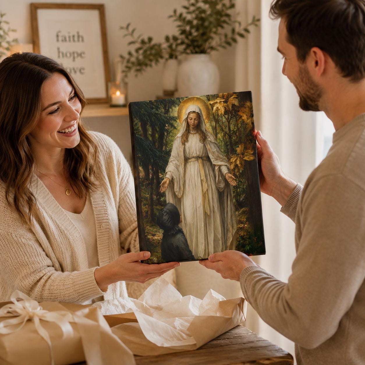 Our Lady of Champion canvas print — additional product photo