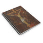 Christ on the Cross Catholic Adoration journal, Religious diary, lined notebook, Crucifixion art