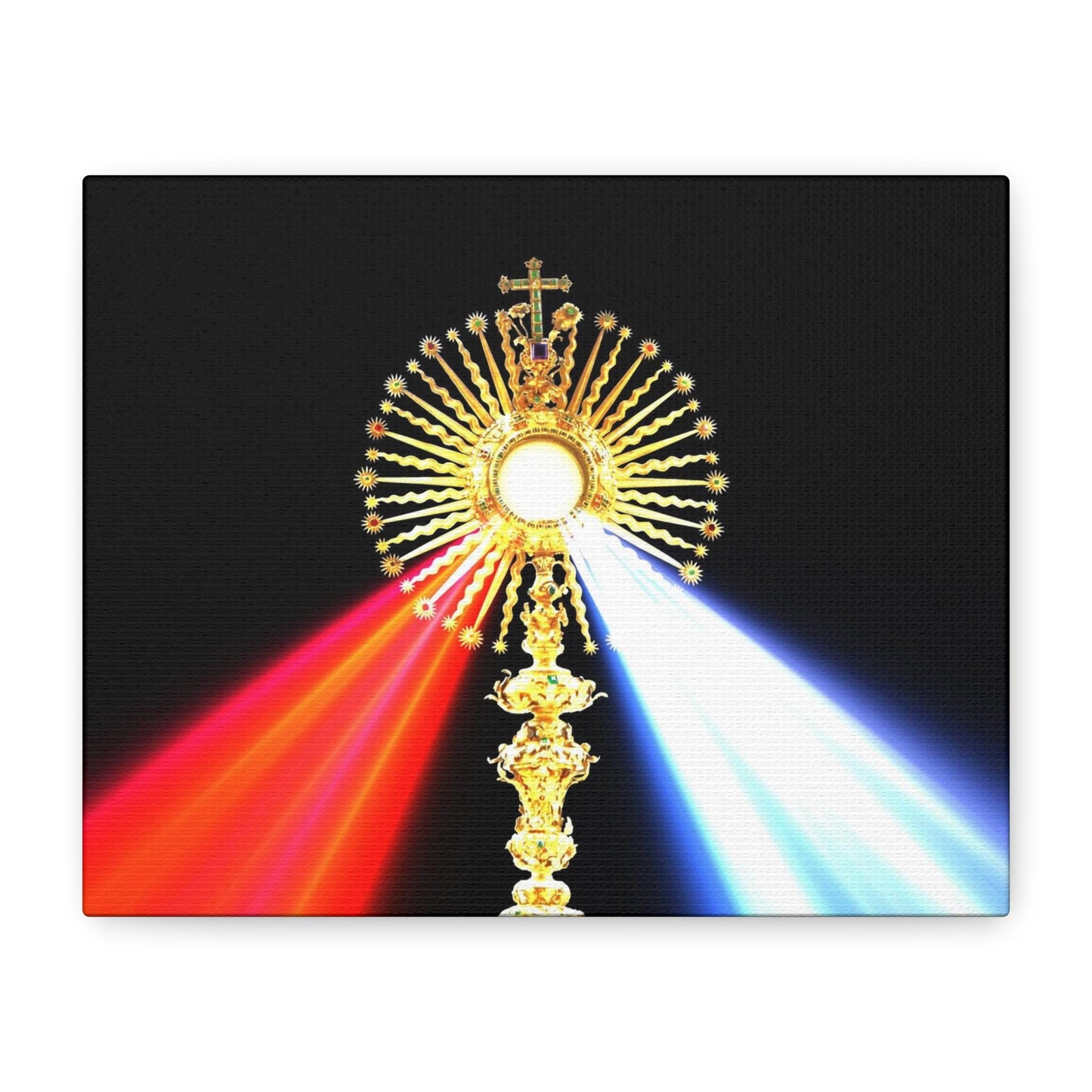 Divine Mercy Eucharist Canvas Print, Catholic Wall Art