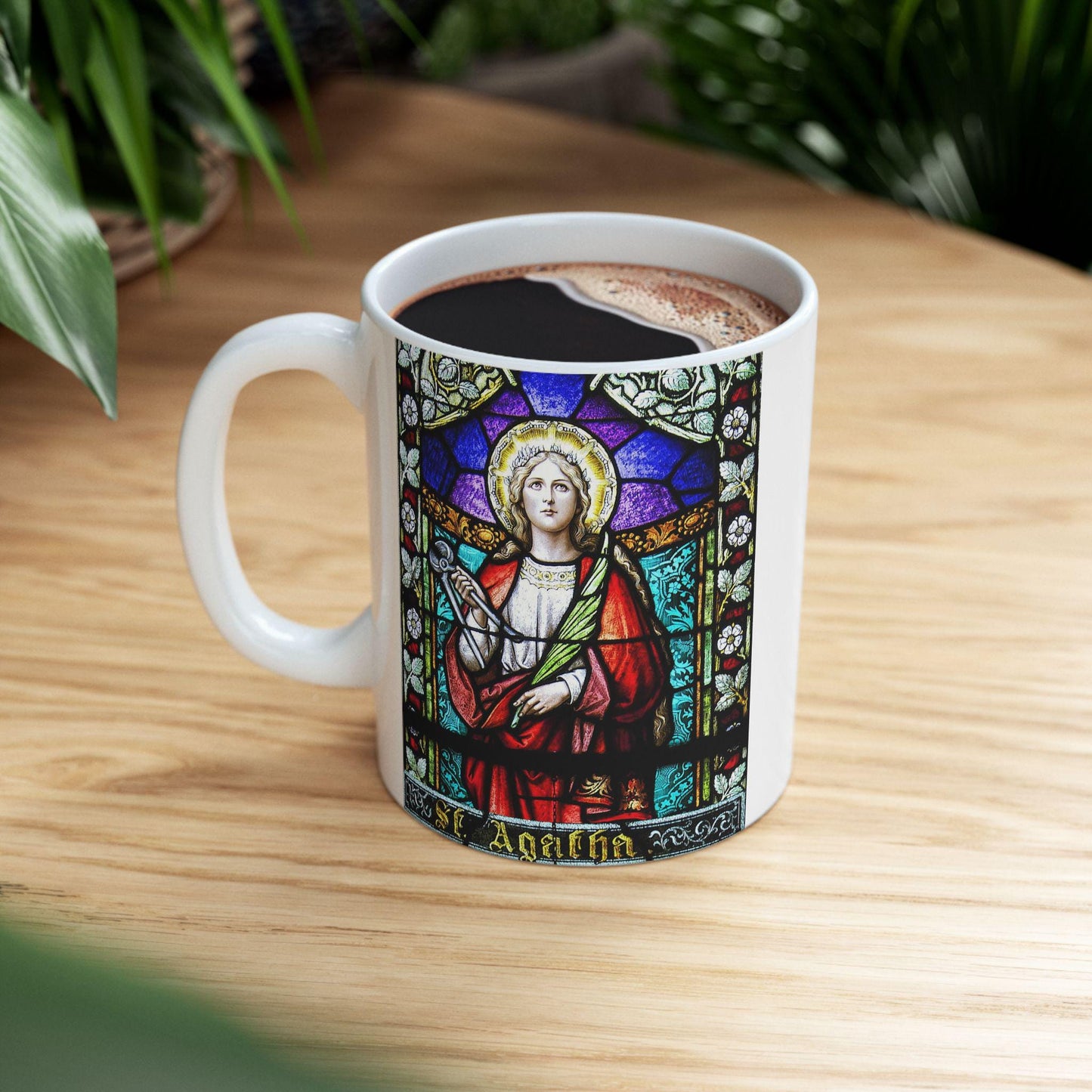 Saint Agatha Quote Catholic Mug