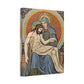 Pietà mosaic canvas print of Jesus and Mary, tile-style Catholic wall art — Catholic gift from Glory Be Gifts – view 4