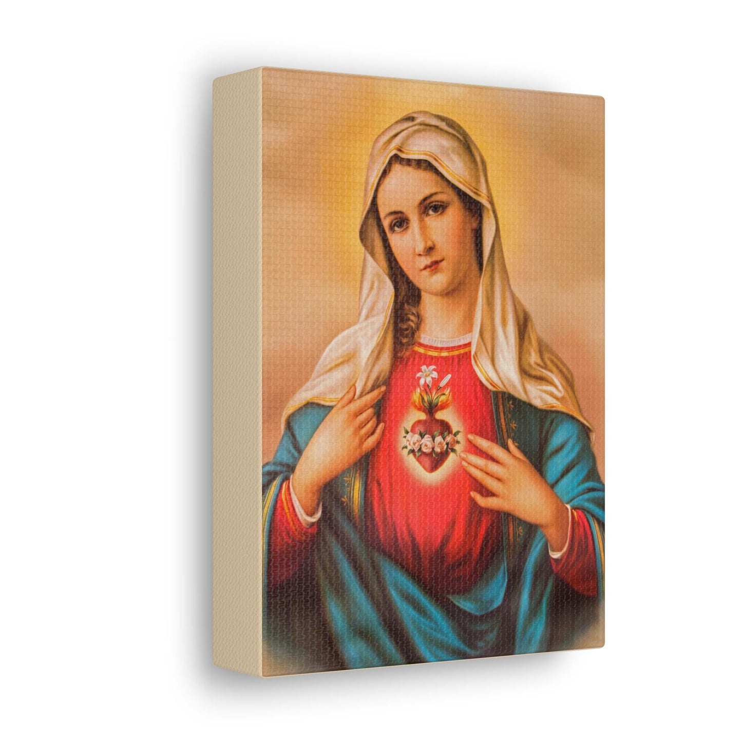 Immaculate Heart of MaryCatholic Wall Art Christmas Gift, Religious Wall Art Gift for Wife girlfriend mom, Prayer Altar Housewarming Gift