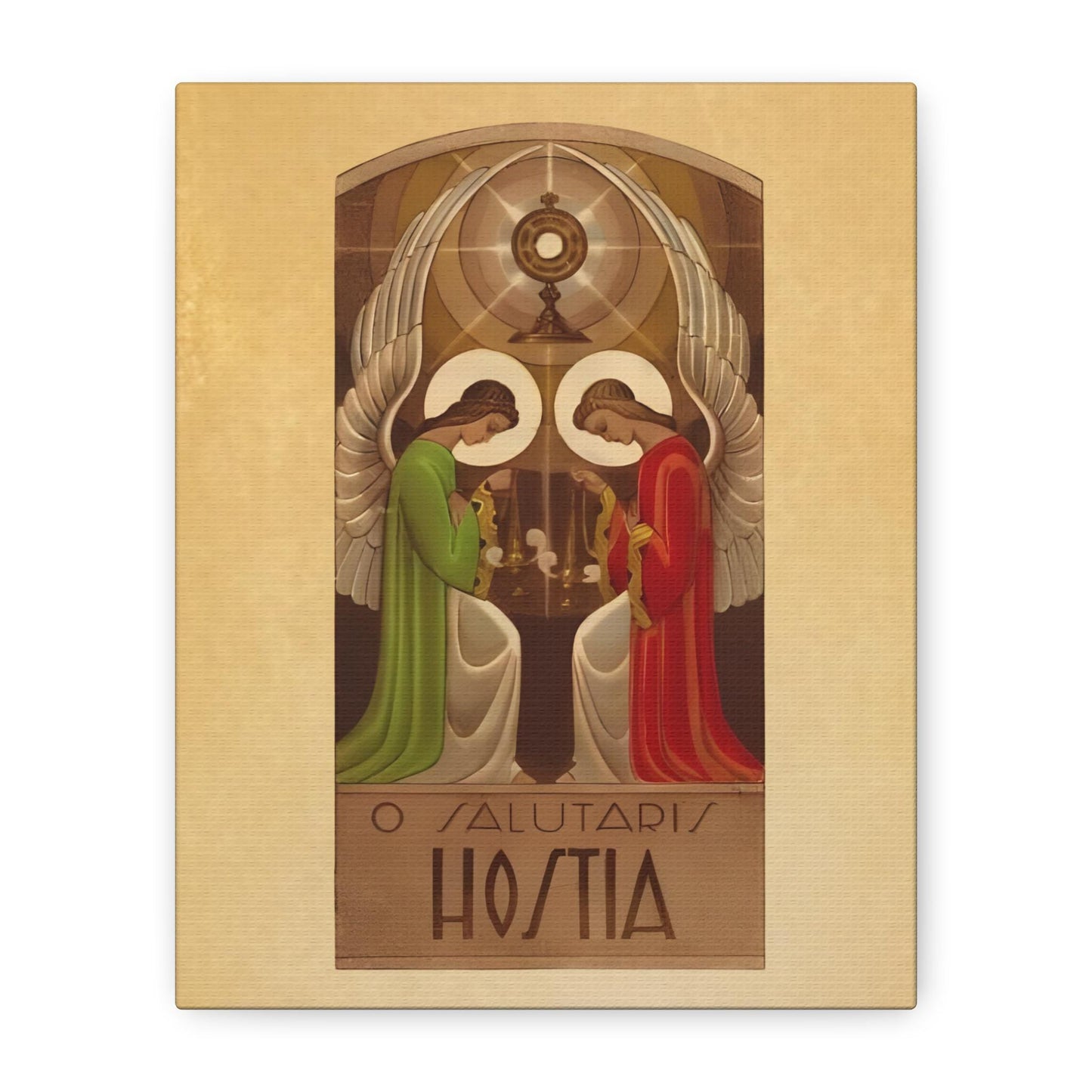 O Salutaris Hostia Catholic Adoration Canvas