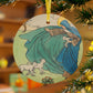 Saint Brigid Glass Christmas Ornament, Religious Gift Idea for wife girlfriend, Traditional Catholic Poem Art, catholic marriage