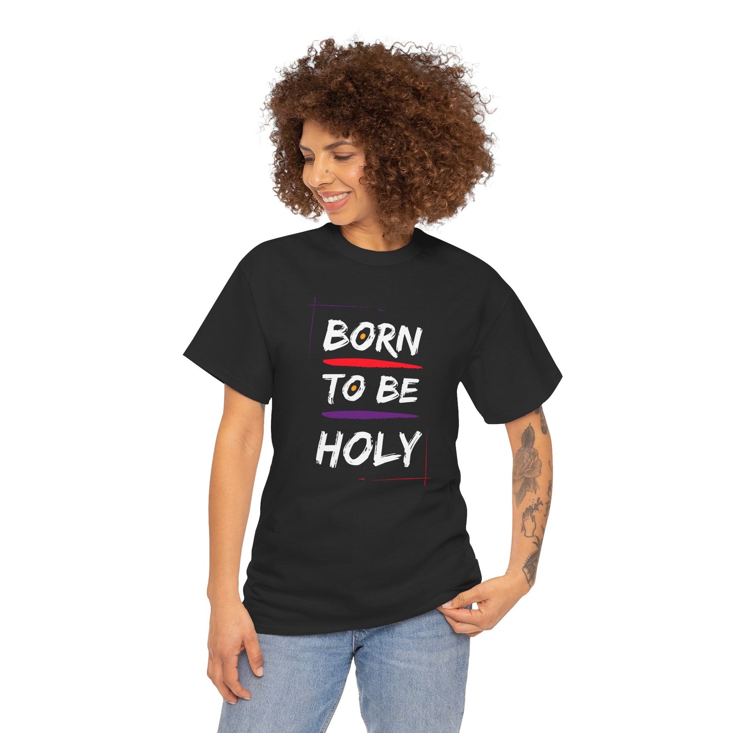 Born to be Holy Christian Tee, Catholic Tee,  Religious T-shirt, Evangelist Tee