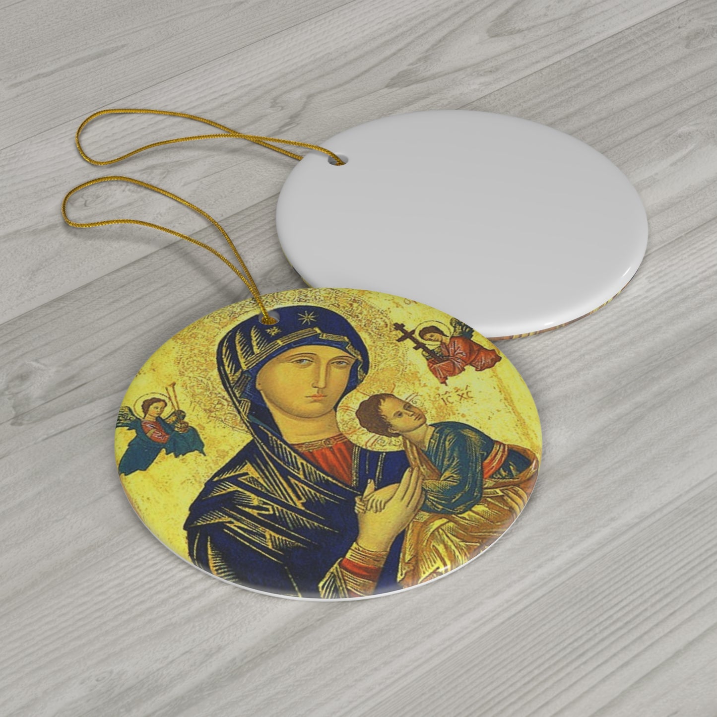 Our Lady of Perpetual Help Ceramic Ornament