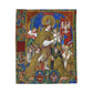 Saint Stanislaus Plush Blanket, Polish Catholic Gift