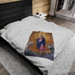 Immaculate Conception Plush Blanket, Catholic Fuzzy Throw