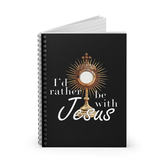 Rather Be With Jesus Adoration Journal, Catholic Notebook Gift