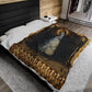 Our Lady of Solitude Plush Blanket, Catholic Velveteen
