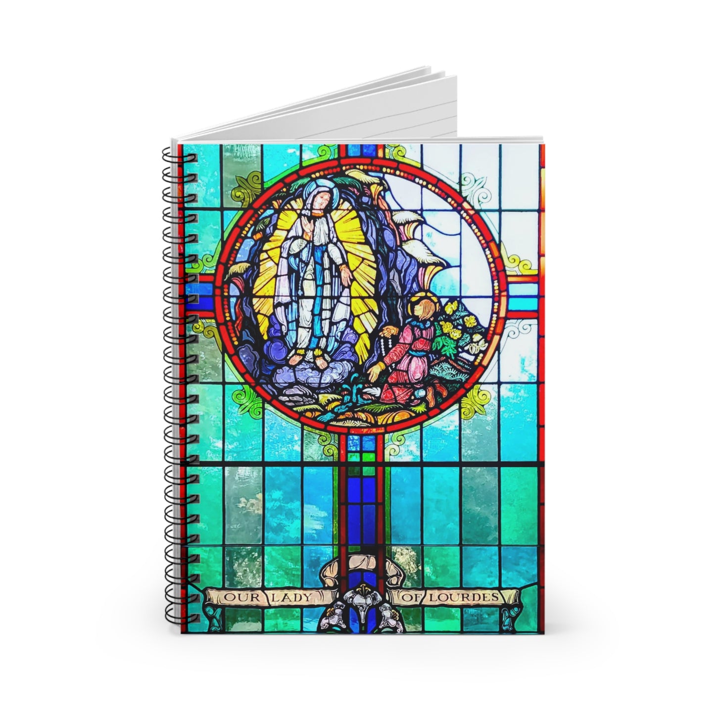Our Lady of Knock Stained Glass Prayer Journal, Catholic Mother's Day Notebook Gift
