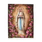 Immaculate Conception Floral Plush Blanket