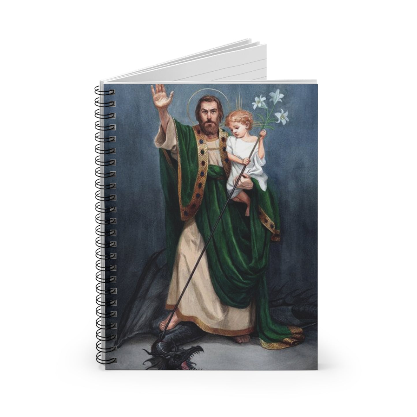 Saint Joseph Terror of Demons Catholic Notebook, Adoration Journal