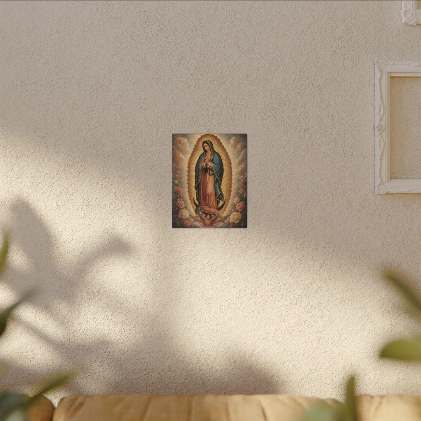 Our Lady of Guadalupe canvas print, traditional Marian devotional wall art — Catholic gift from Glory Be Gifts – view 4