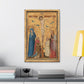 Medieval Crucifixion Canvas – 14th Century Sacred Art