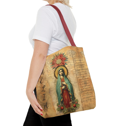 Our Lady of Guadalupe Tote Shoulder Bag, Religious gift Women, Church Bag, Queen of Heaven, mothers Day Gift, Picnic Bag